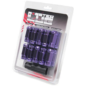 Wheel Mate Monster Open End Lug Nut Set of 20 - Purple 14x1.50 - 0
