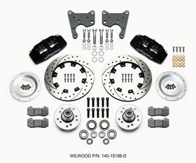 Wilwood Dynapro 6 Front Hub Kit 12.19in Drilled 65-72 CDP C Body -Drum