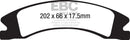 EBC 15+ Cadillac Escalade Ext/Esv 6.2 2WD Yellowstuff Front Brake Pads-4