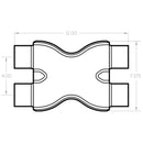 MagnaFlow Smooth Trans X 2.5/2.5 X 12 SS-24