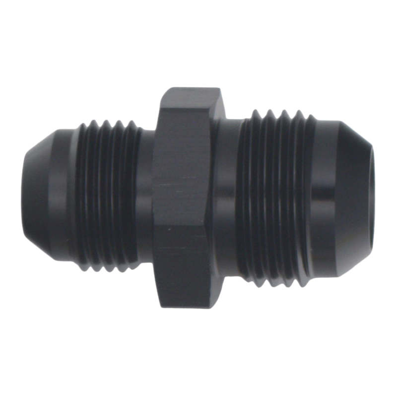 DeatschWerks 10AN Male Flare to 8AN Male Flare Reducer Straight - Anodized Matte Black - 0