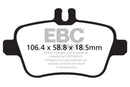 EBC 13+ Mercedes-Benz CLA250 2.0 Turbo Ultimax2 Rear Brake Pads-2