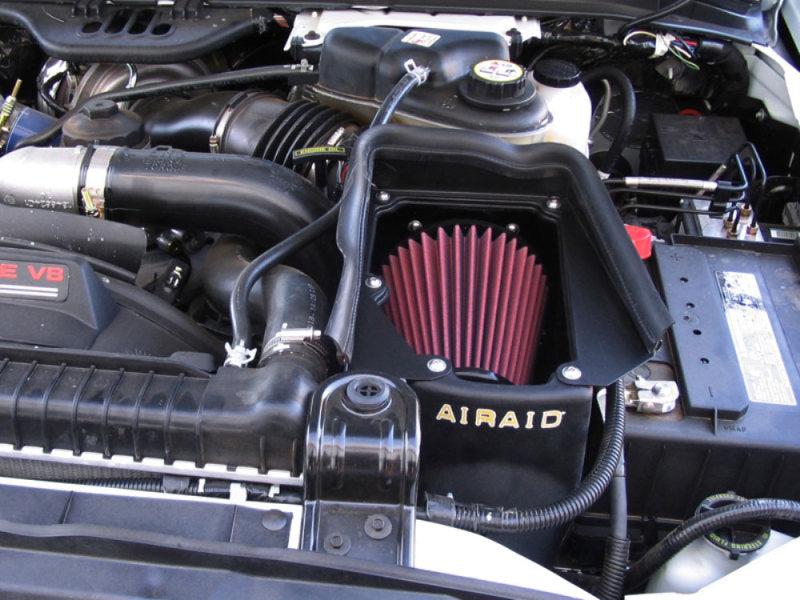 Airaid 03-07 Ford Power Stroke 6.0L Diesel MXP Intake System w/o Tube (Oiled / Red Media) - 0