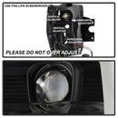 Spyder 08-10 Ford F-250 SD Projector Headlights V2-Switch Back Light Bar-Black PRO-YD-FS08V2-SBLB-BK-5