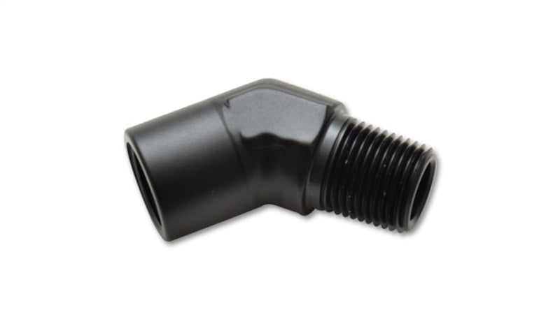 Vibrant 1/4in NPT Female to Male 45 Degree Pipe Adapter Fitting - 0