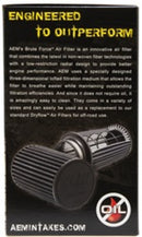 AEM Dryflow 3.5in. X 7in. Round Tapered Air Filter-11