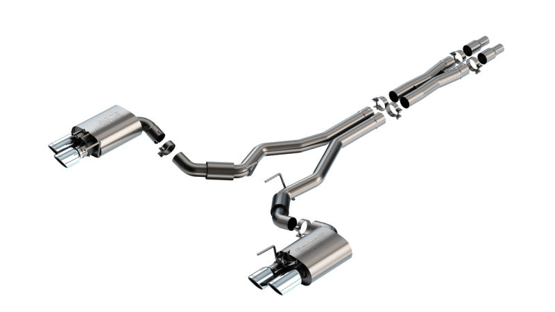 Borla 2024 Ford Mustang GT 5.0L V8 w/ Active Exhaust S-Type Cat-Back Exhaust System