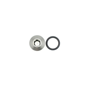 DeatschWerks 6AN ORB Male Plug Low Profile Internal Allen/Hex (Incl O-Ring) - Anodized Matte Black - 0