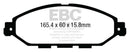 EBC 12-13 Infiniti JX35 3.5 Yellowstuff Front Brake Pads-5