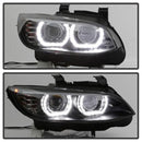 Spyder 08-10 BMW F92 3 Series Projector Headlights - LED DRL - Black (PRO-YD-BMWE9208-DRL-BK)-6