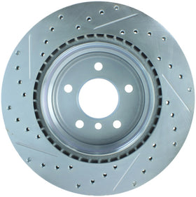 StopTech Select Sport 07-13 BMW 335i Slotted & Drilled Vented Left Rear Brake Rotor - 0