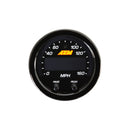 AEM X-Series 0-160 MPH Black Bezel w/ Black Face GPS Speedometer Gauge-2