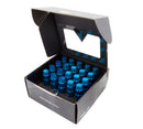 NRG 700 Series M12 X 1.5 Steel Lug Nut w/Dust Cap Cover Set 21 Pc w/Locks & Lock Socket - Blue-3