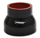 Vibrant 4 Ply Reducer Couper 1.5in ID x 1.375in ID x 3in Long - Black-2