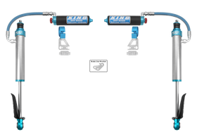 King Shocks 2024+ Toyota Tacoma 2.5 Dia Remote Reservoir Shock w/Adjuster (Pair) - Rear