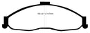 EBC 98-02 Chevrolet Camaro (4th Gen) 3.8 Bluestuff Front Brake Pads-3