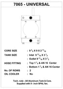 CSF Universal Drag Race / Tuck Radiator w/9in Spal Fan - 10.5in H x 10in L x 3.6in W-4