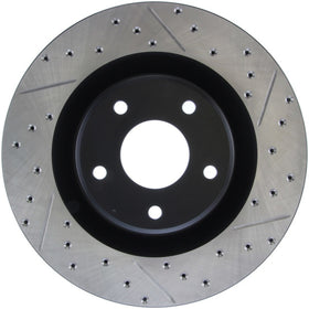 StopTech Power Slot 05-07 Cadillac XLR / 06-09 Chevy Corvette Front Left Drilled & Slotted Rotors