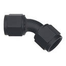 DeatschWerks 10AN Flare Female Swivel 45-Degree to 10AN Flare Female Swivel - Anodized Matte Black-1
