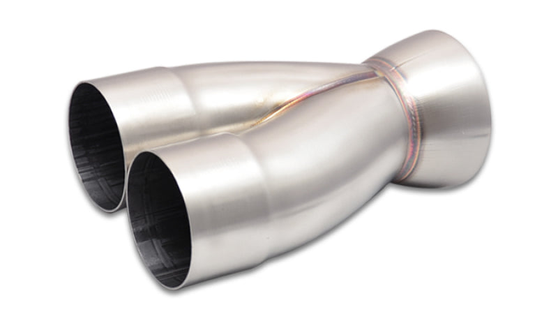 Vibrant 2-1 SS Merge Collectors (3in Inlet Slipover ID 4in Outlet OD) - Sold Individually - 0