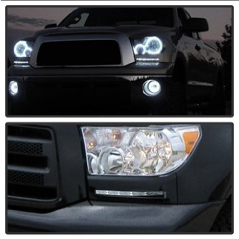 Spyder Toyota Tundra 07-13 Daytime LED Running Lights wo/switch Silver FL-DRL-TTU07-SIL