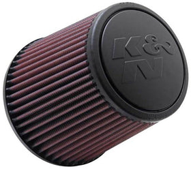 K&N Universal Rubber Filter - Round Tapered 6in Base OD x 3in Flange ID x 6in H - 0