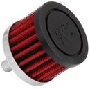 K&N Steel Base Crankcase Vent Filter 0.375in Vent OD x 2in OD x 1.5in Height-5