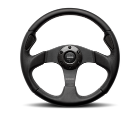 Momo Jet Steering Wheel 350 mm -  Black AirLeather/Black Spokes