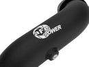 aFe Bladerunner 2-1/4 IN Aluminum Hot Charge Pipe Black 20-23 Ford Explorer/Explorer ST - Black-3