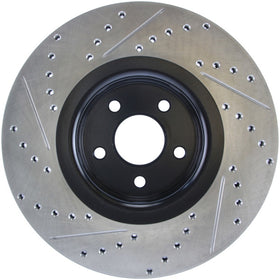 StopTech 14+ Ford Focus ST w/ 335mm Brakes Front Left Slotted & Drilled Rotor - 0