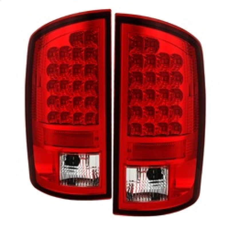 Spyder Dodge Ram 07-08 1500/Ram 07-09 2500/3500 LED Tail Lights Red Clear ALT-YD-DRAM06-LED-RC - 0