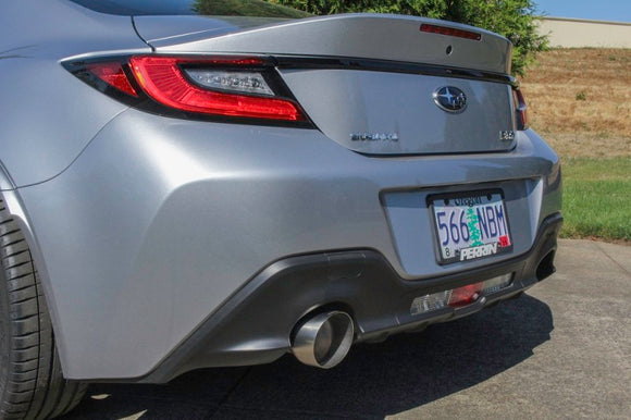 PERRIN 22-26 Subaru BRZ / Toyota GR86 Axle Back Exhaust SS (Single Side Exit w/Helmholtz Chamber)