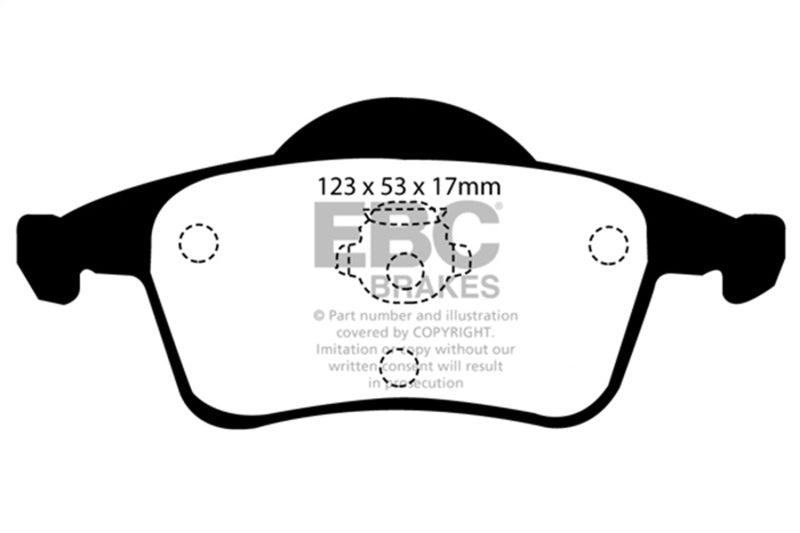 EBC 01-05 Volvo S60 2.3 Turbo T5 Greenstuff Rear Brake Pads - 0