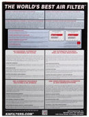 K&N 2016 TOYOTA HILUX REVO 2.8L L4 DSL Drop In Air Filter-9