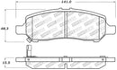 StopTech Performance Rear Brake Pads 13-14 Dodge Dart/Jeep Cherokee-2