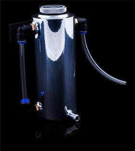 Weapon R 24 fl oz Polished Coolant Reserve w/ Bottom Inlet and View Tube - 0