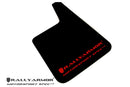 Rally Armor Universal Fit (No Hardware) Motorsport Spec Red UR Mud Flap w/ White Logo-3