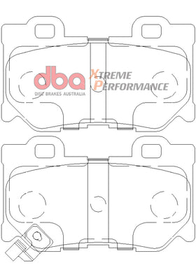 DBA 2009+ Nissan 370Z XP Extreme Performance Rear Brake Pads - 0