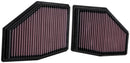 K&N 2020 BMW M550i 4.4L V8 Replacement Air Filter (2 Per Box)-1