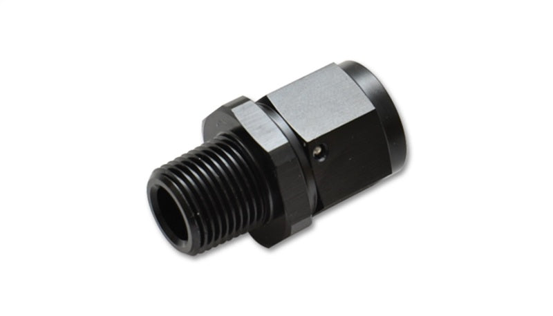 Vibrant -12AN to 3/4in NPT Female Swivel Straight Adapter Fitting - 0