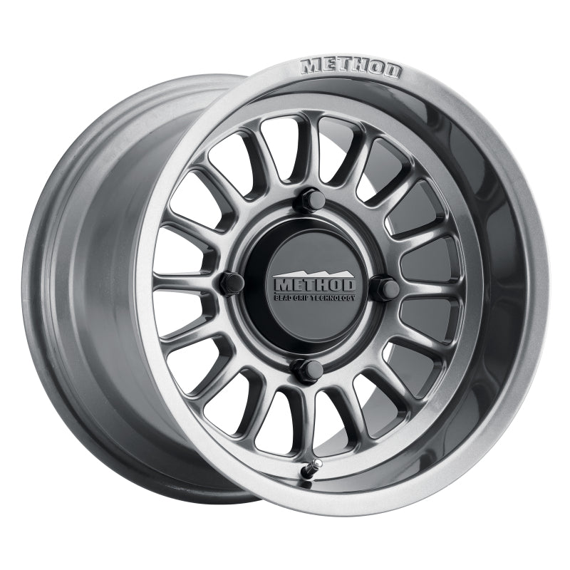 Method MR411 Bead Grip 15x10 / 6+4/25mm Offset / 4x136 / 106.25mm CB Gloss Titanium Wheel - 0