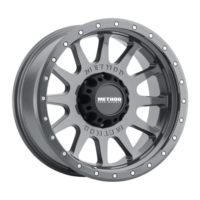 Method MR605 NV 20x10 -24mm Offset 8x170 124.9mm CB Gloss Titanium Wheel - 0