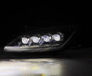 AlphaRex 99-09 Honda S2000 NOVA-Series Projector LED Headlights - Black-3