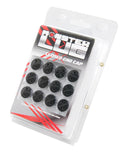 Wheel Mate Monster Lug Nut Caps - Black 14x1.50-2