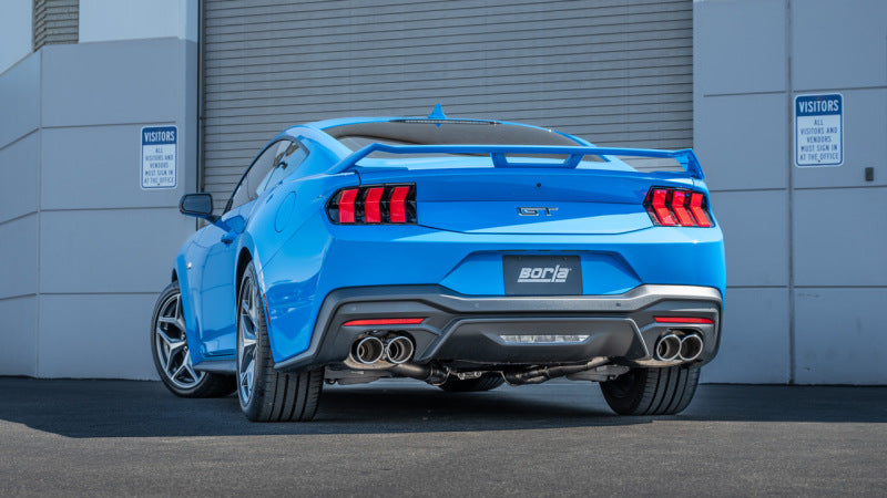 Borla 2024 Ford Mustang GT 5.0L V8 3 in S-Type Catback Non-Active Exhaust- Chrome Quad Tip - 0