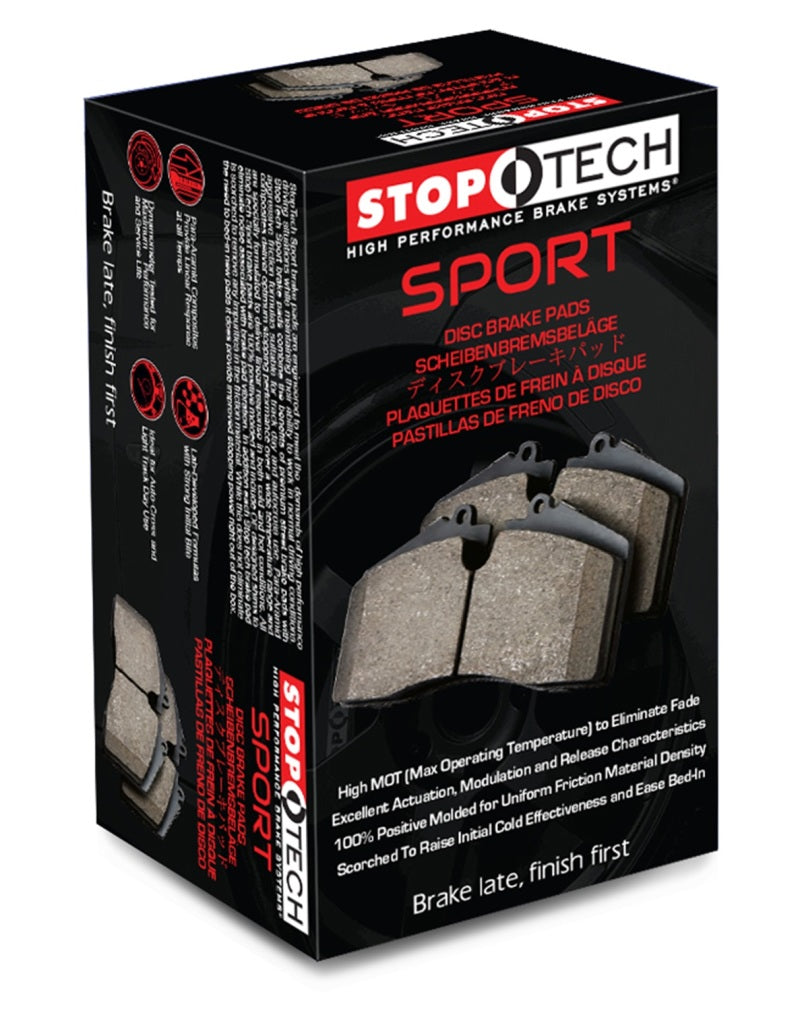 StopTech Sport Brake Pads w/Shims and Hardware - Rear - 0