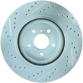 StopTech Select Sport Sport Nissan Slotted and Drilled Front Left Rotor - 0