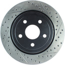 StopTech 12-15 Jeep Cherokee SRT8 Sport Slotted & Drilled Rear Driver Side Brake Rotor-1