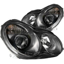 ANZO 2001-2007 Mercedes Benz C Class W203 Projector Headlights Black-2