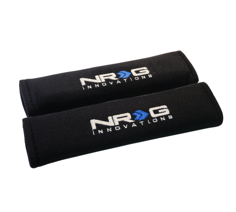 NRG Seat Belt Pads 2.7in. W x 11in. L (Black) Short - 2pc - 0